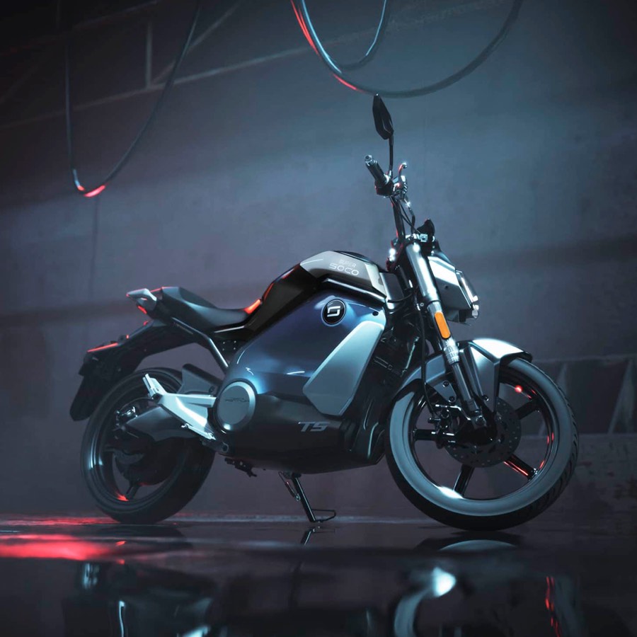 Moto électrique dans une ambiance premium